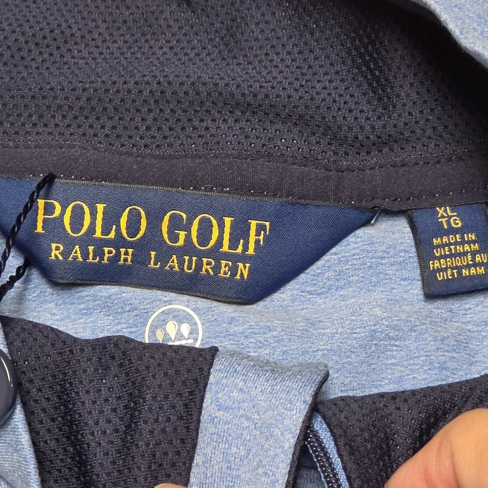Polo Golf Ralph Lauren Blue 2019 PGA Bethpage Black Quarter Zip Pullover XL NWT